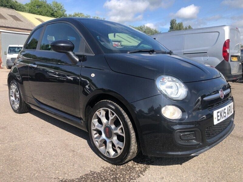 Black Used 2015 Fiat 500 S Hatchback | £5,250 (Fair price) - Image 1/4