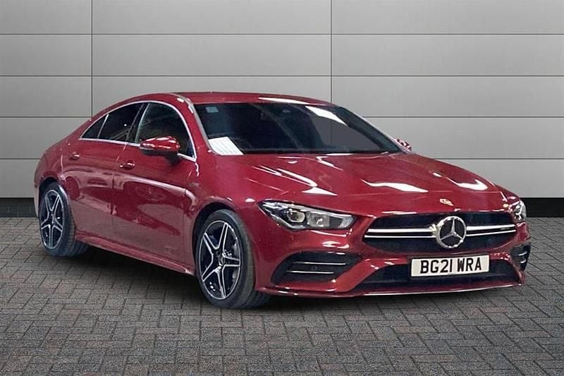 Red Used 2021 Mercedes CLA35 AMG Sedan | £28,450 (Fair price) - Image 1/4