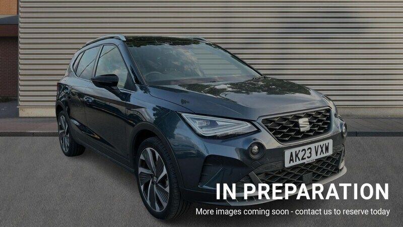 Metallic magnetic tech grey with black roof Used 2023 Seat Arona FR Sport SUV | £17,890 (Fair price) - Image 1/4