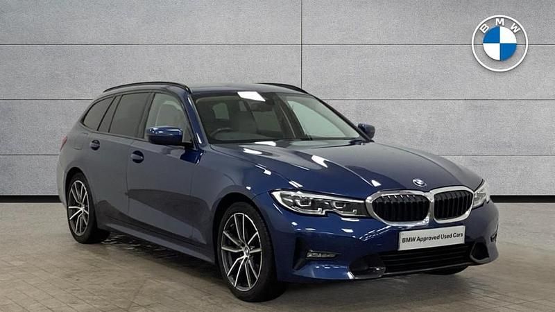 Used BMW 320 Sport Line 181 HP (133 kW) 2021 Blue Estate