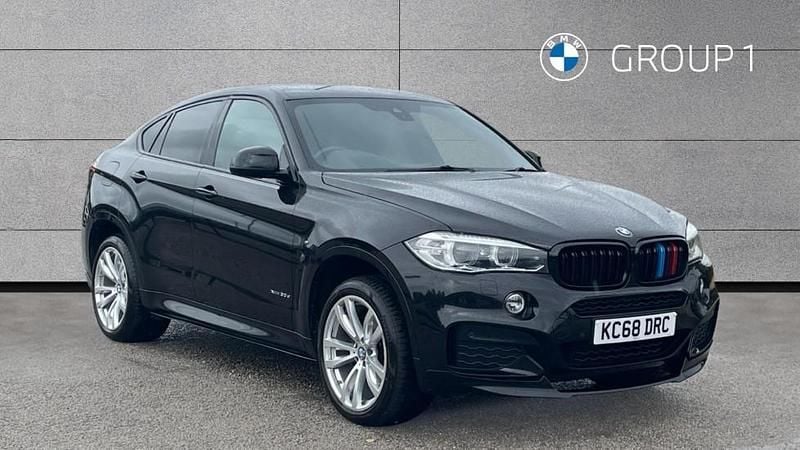Black Used 2018 BMW X6 M Sport SUV | £24,095 (Fair price) - Image 1/4