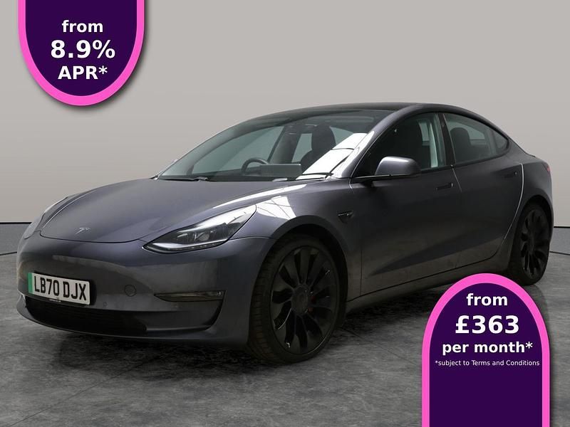 Grey Used 2020 Tesla Model 3 Performance Sedan | £22,561 (Fair price) - Image 1/2