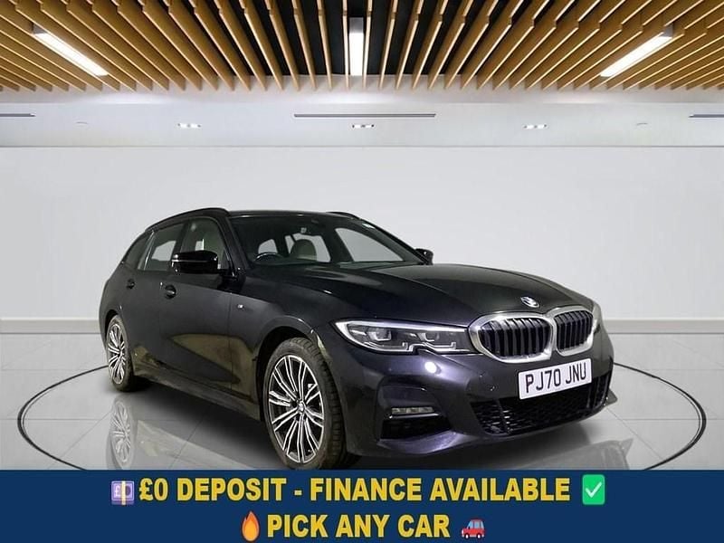 Black Used 2020 BMW 330e M Sport Estate | £17,349 (Good price) - Image 1/4