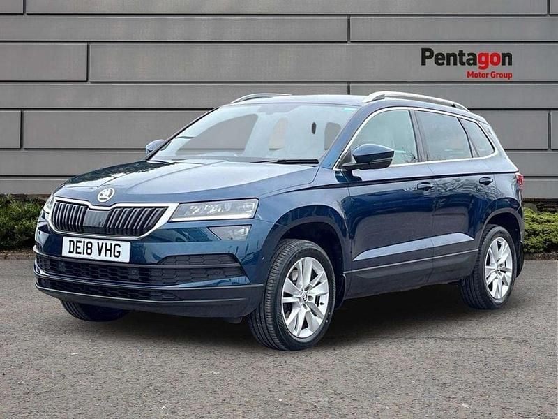 Used Skoda Karoq SE L 150 HP (110 kW) 2018 Blue SUV