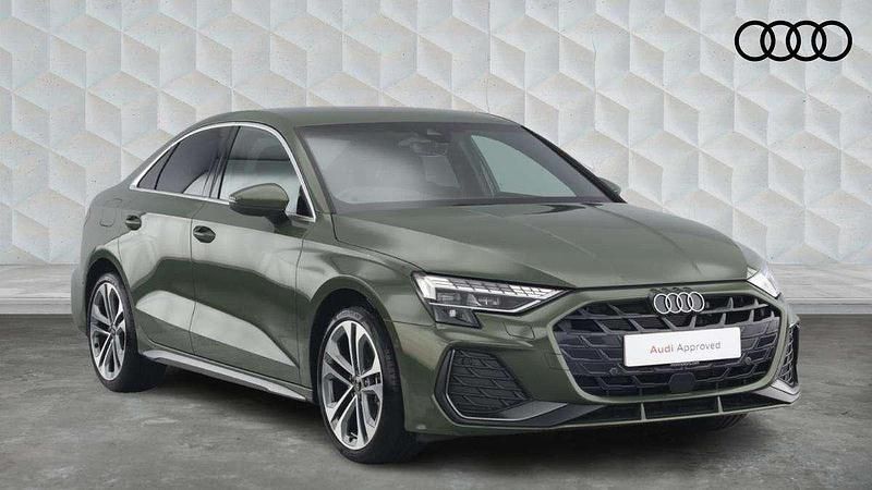 Green Used 2025 Audi A3 S-Line Sedan | £29,850 (A bit pricey) - Image 1/4