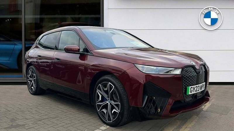 Red Used 2023 BMW iX M Sport SUV | £52,806 (Fair price) - Image 1/4