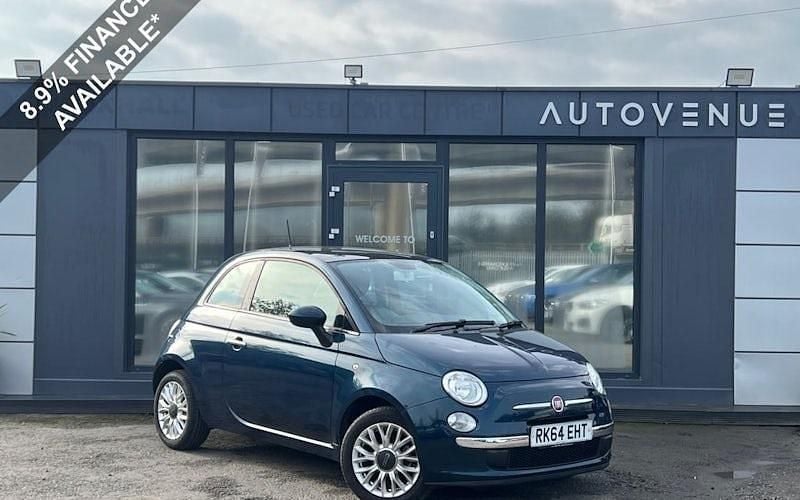 Used Fiat 500 Lounge 69 HP (50 kW) 2014 Blue Hatchback