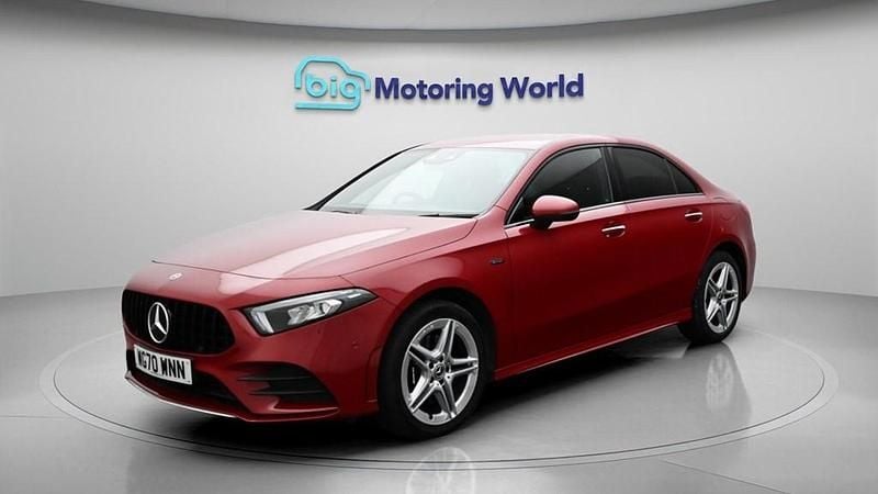 Used Mercedes A250 AMG line 218 HP (160 kW) 2020 Red Sedan
