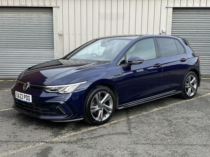 Used VW Golf VIII R-line 150 HP (110 kW) 2022 Blue Hatchback