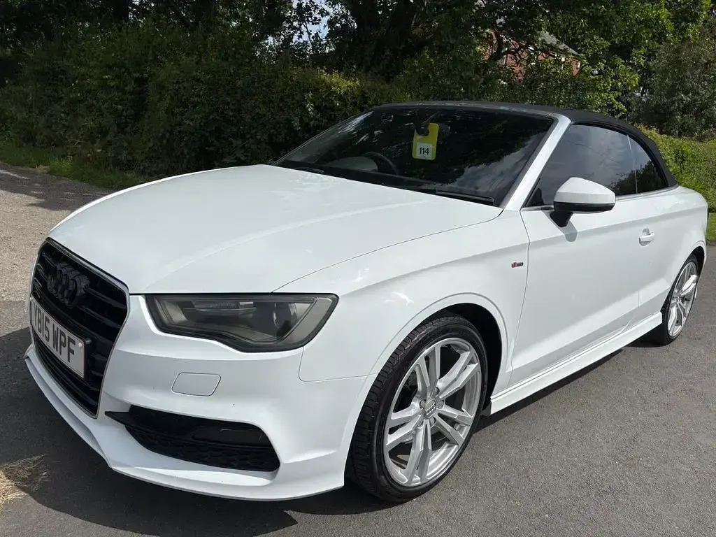 Used Audi A3 Cabriolet S-Line 150 HP (110 kW) 2015 White Cabriolet