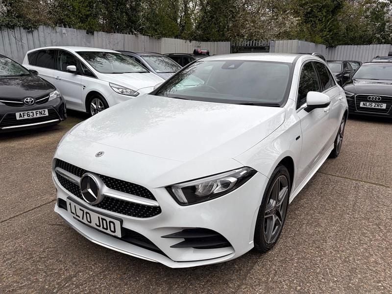 Used Mercedes A250 AMG line 2020 White Hatchback