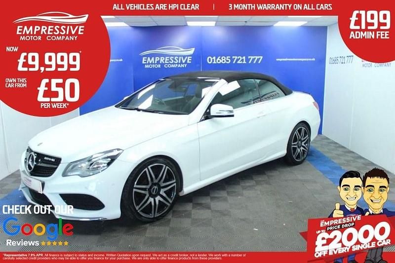 White Used 2014 Mercedes E250 AMG Cabriolet | £9,999 (A bit pricey) - Image 1/4