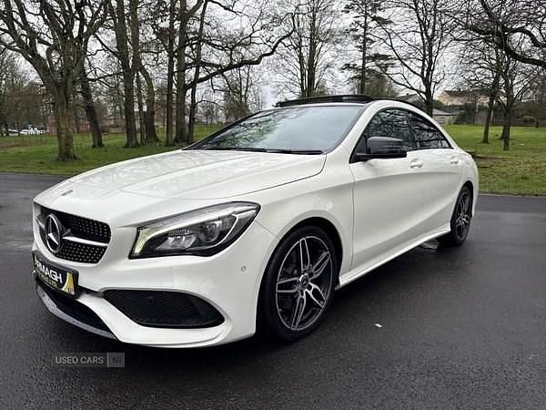 Used Mercedes CLA220 AMG line 177 HP (130 kW) 2018 White Sedan