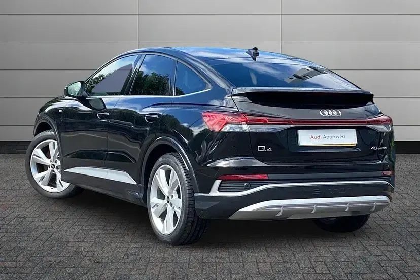 Used Audi Q4 Sportback e-tron S-Line 147 kW (201 HP) 2023 Mythos black SUV