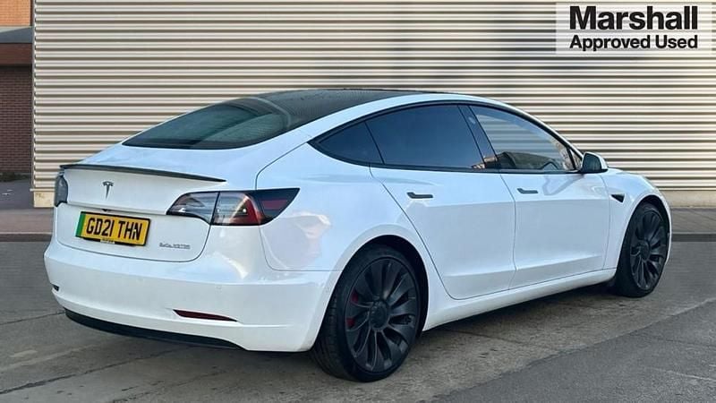 Used Tesla Model 3 Performance 377 kW (513 HP) 2021 White Sedan