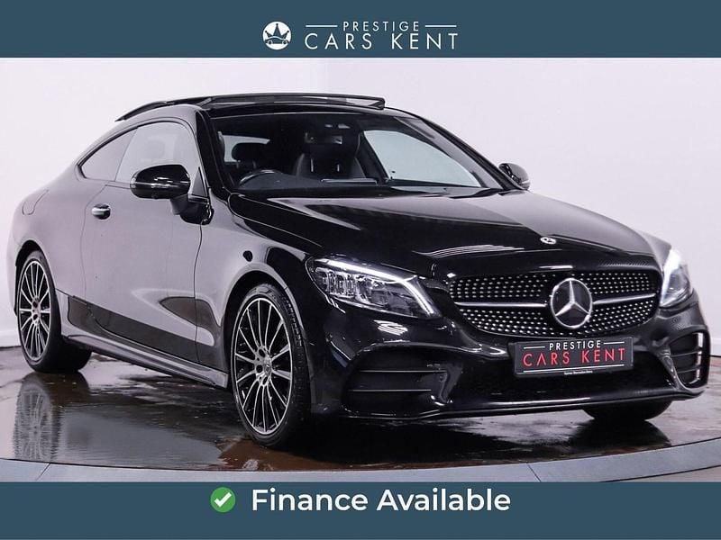 Used Mercedes C300e AMG line 2023 Black Coupe