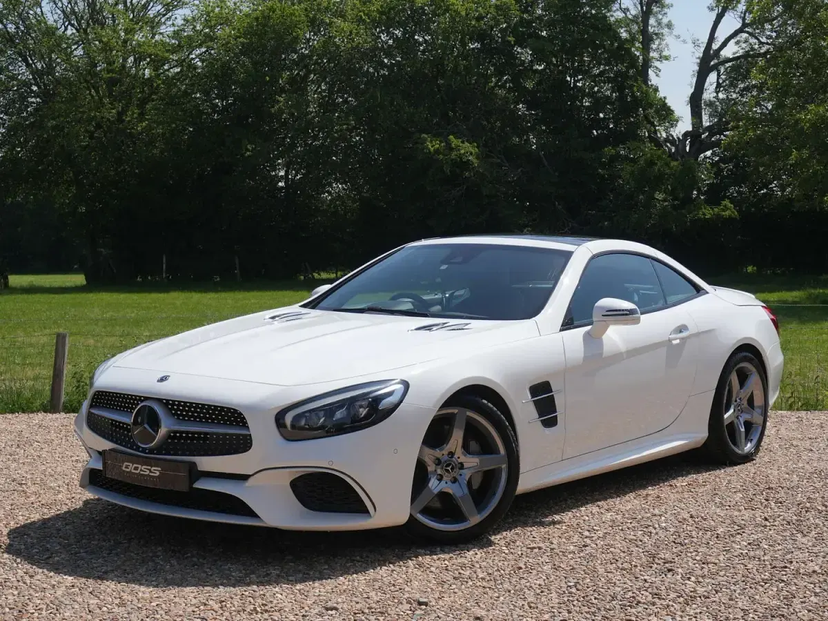 Used Mercedes SL400 AMG Line Premium 367 HP (269 kW) 2018 White Cabriolet