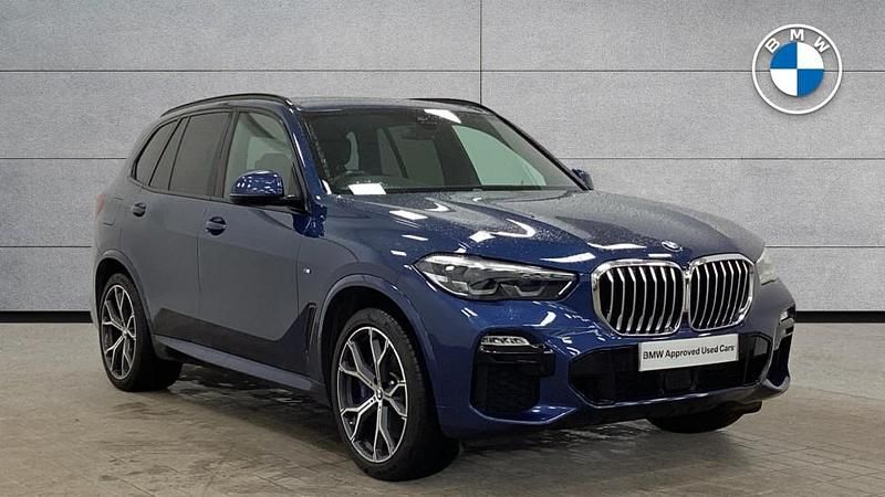 Blue Used 2019 BMW X5 M Sport SUV | £41,795 (Fair price) - Image 1/4