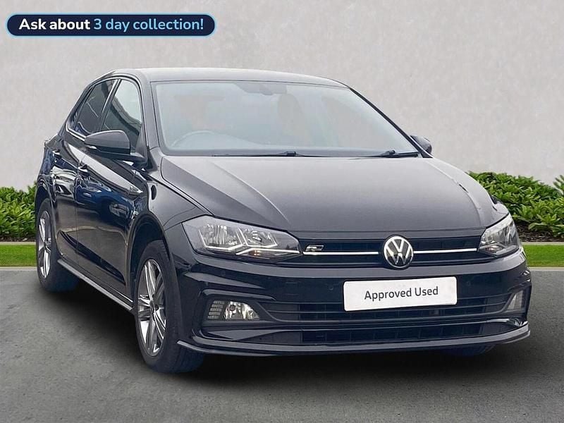 Black Used 2021 VW Polo R-line Hatchback | £13,659 (A bit pricey) - Image 1/4