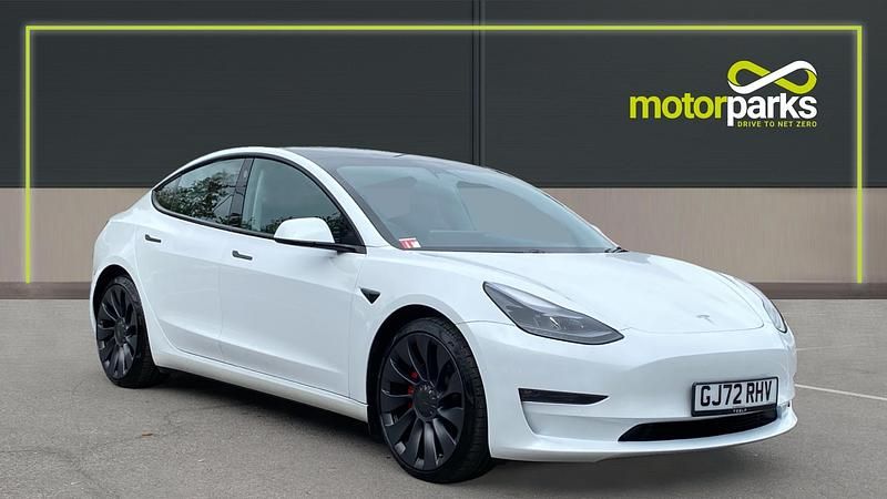 White Used 2022 Tesla Model 3 Performance Sedan | £25,250 (A bit pricey) - Image 1/4
