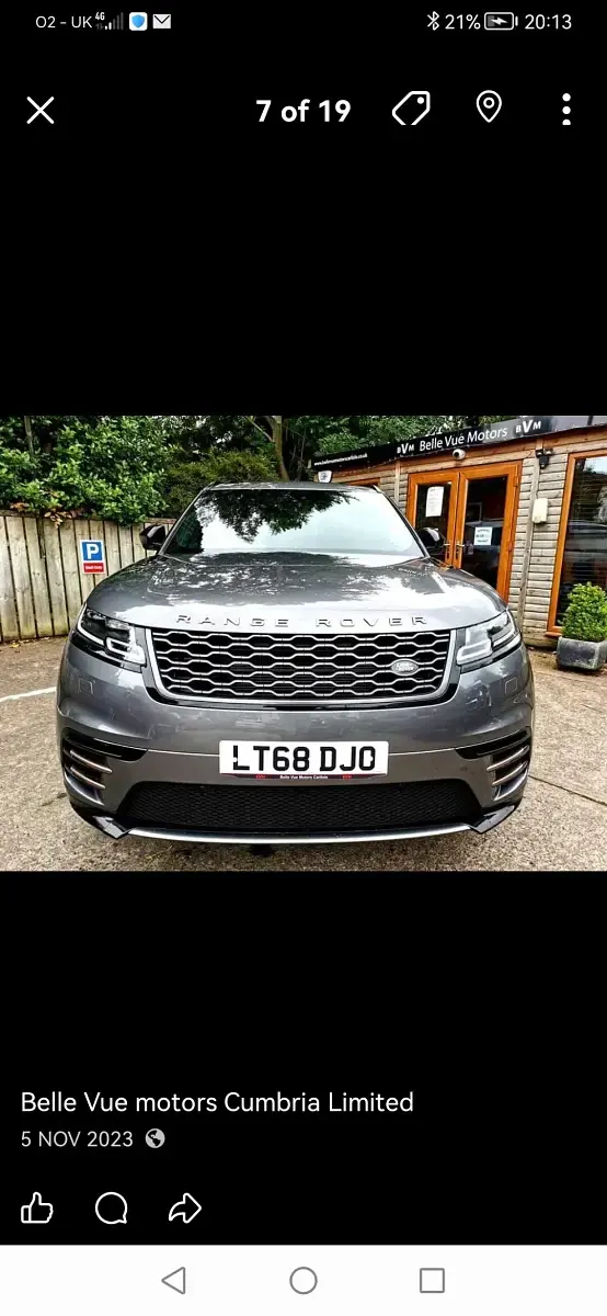 Used Land Rover Range Rover Velar R-Dynamic 180 HP (132 kW) 2018 Grey SUV