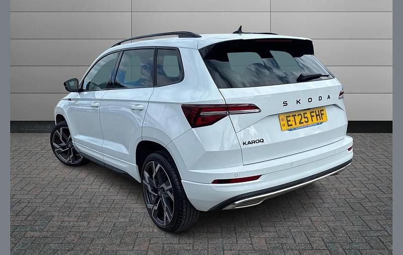 Used Skoda Karoq SportLine 150 HP (110 kW) 2025 Moon white metallic SUV