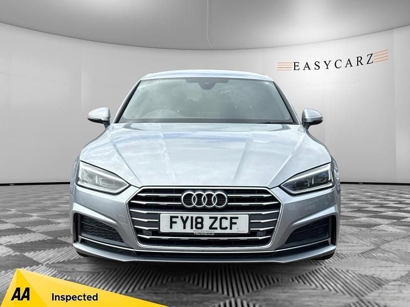 Silver Used 2018 Audi A5 Sportback S-Line Hatchback | £14,595 (Good price) - Image 1/4