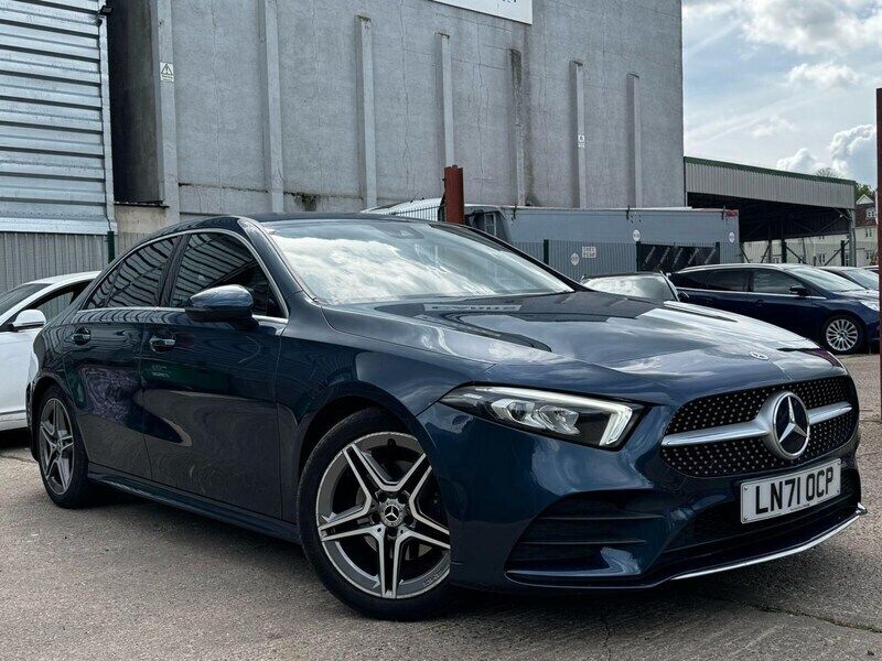 Blue Used 2021 Mercedes A180 AMG line Sedan | £17,900 (Good price) - Image 1/4