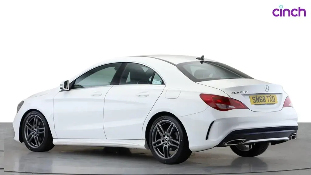 Used Mercedes CLA200 AMG line 2018 White Coupe