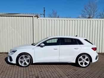 Used Audi A3 S-Line 150 HP (110 kW) 2023 White Sedan