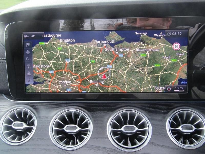 Used Mercedes E220 AMG line 2018 Black Cabriolet