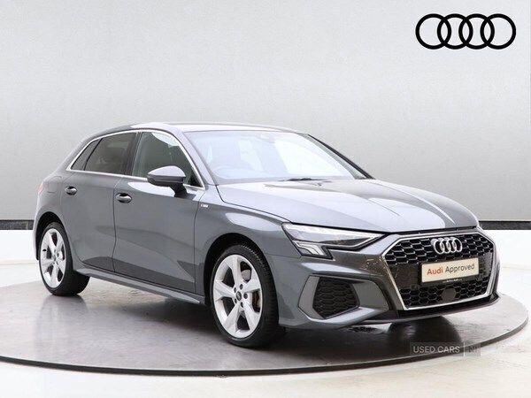 Grey Used 2023 Audi A3 e-tron S-Line Hatchback | £24,390 (Fair price) - Image 1/4