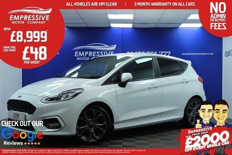 White Used 2018 Ford Fiesta ST-Line Hatchback | £8,999 (Expensive) - Image 1/4