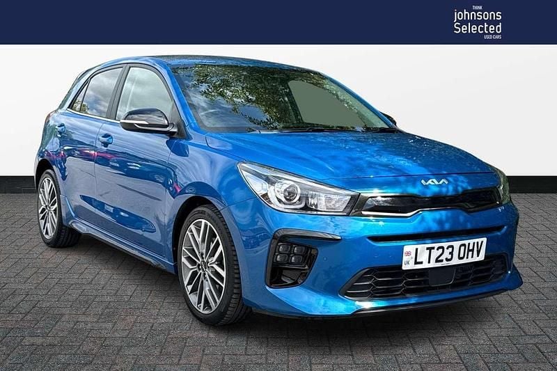 Blue Used 2023 Kia Rio 4 Hatchback | £17,319 (Fair price) - Image 1/4