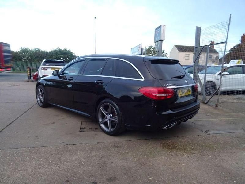 Used Mercedes C220 AMG line 170 HP (125 kW) 2015 Black Estate