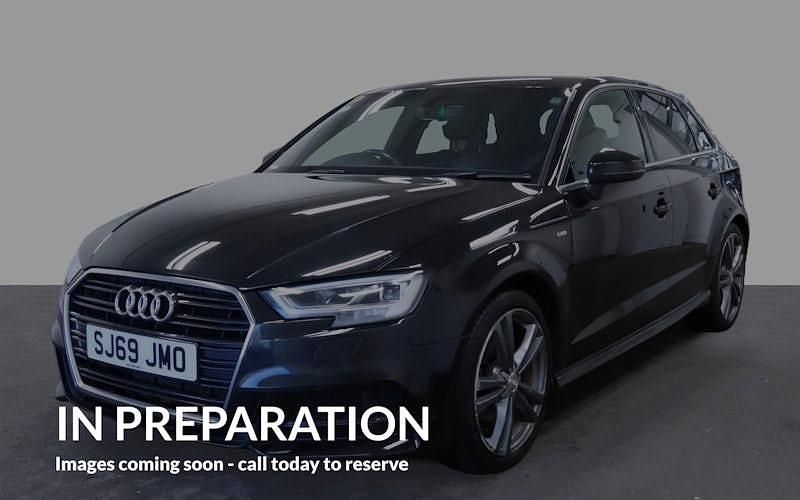 Used Audi A3 Sportback S-Line 150 HP (110 kW) 2019 Black Hatchback