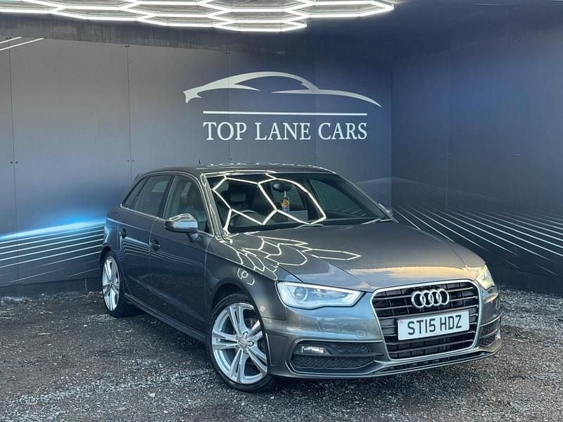 Grey Used 2015 Audi A3 Sportback S-Line Hatchback | £6,795 (Fair price) - Image 1/3