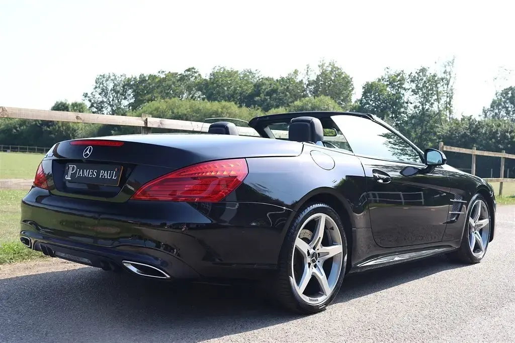 Used Mercedes SL400 AMG line 367 HP (269 kW) 2017 Obsidian black Cabriolet