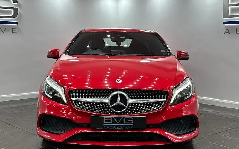 Used Mercedes A200 AMG Line Premium 136 HP (100 kW) 2018 Red Hatchback