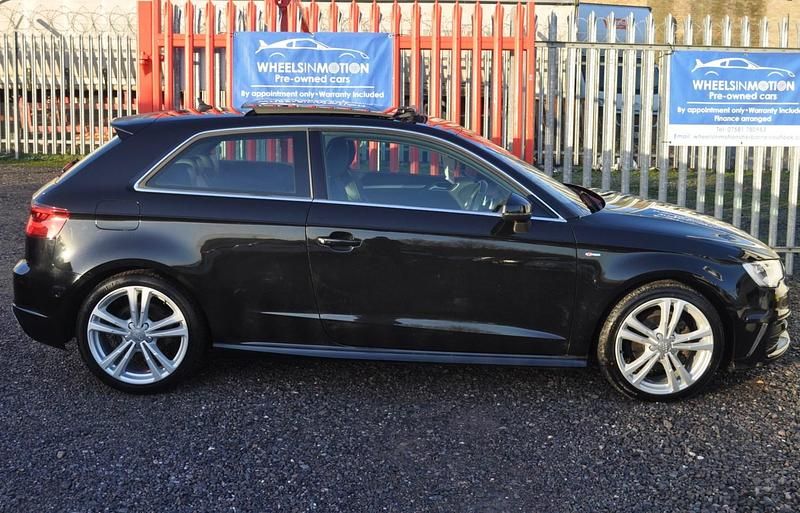 Used Audi A3 S-Line 150 HP (110 kW) 2015 Black Hatchback
