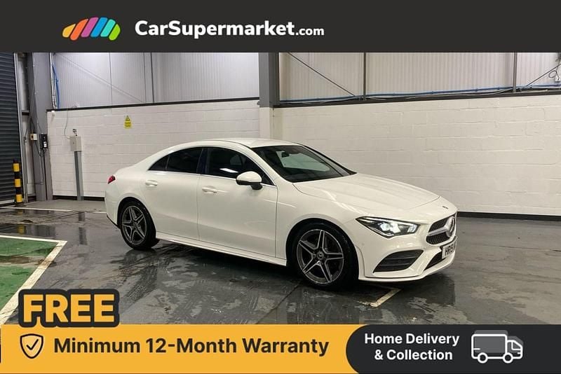 White Used 2019 Mercedes CLA200 AMG line Coupe | £18,697 (Good price) - Image 1/4