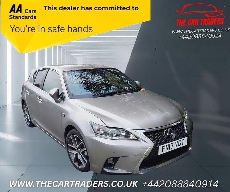 Silver Used 2017 Lexus CT200h Sport Line Hatchback | £10,988 (Fair price) - Image 1/4