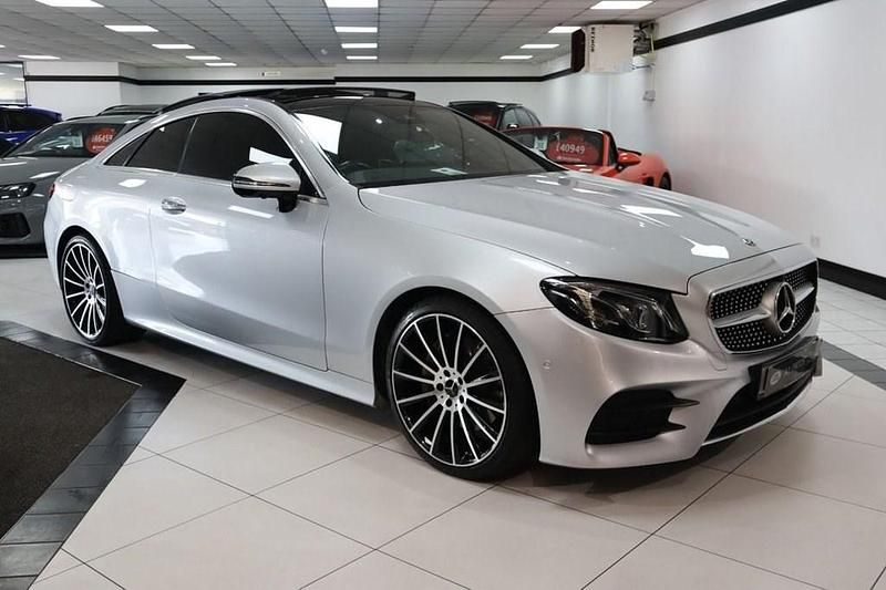 Silver Used 2019 Mercedes E220 AMG line Coupe | £24,849 (Expensive) - Image 1/4