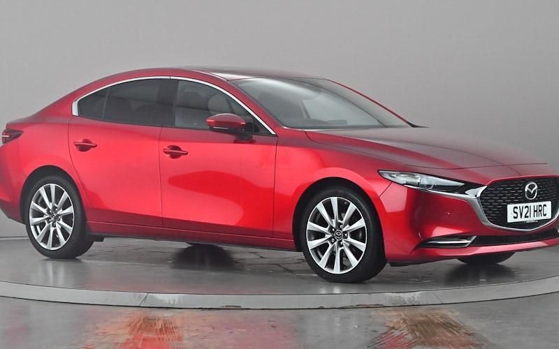 Red Used 2021 Mazda 3 Inclusive Sedan | £16,399 (Fair price) - Image 1/4