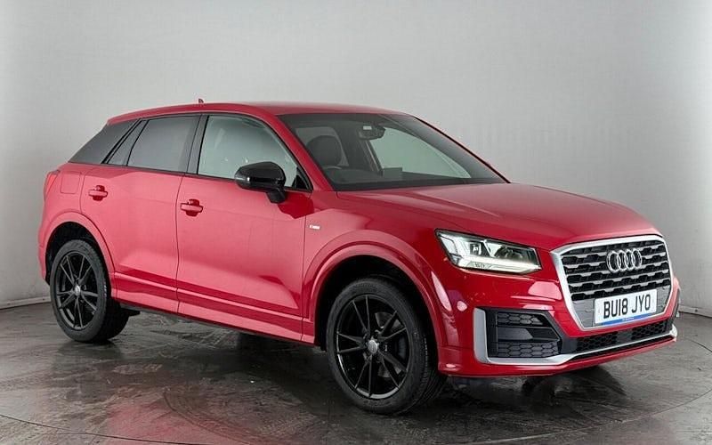 Red Used 2018 Audi Q2 S-Line SUV | £15,400 (Good price) - Image 1/4