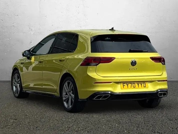 Used VW Golf VII R-line 150 HP (110 kW) 2020 Yellow Hatchback