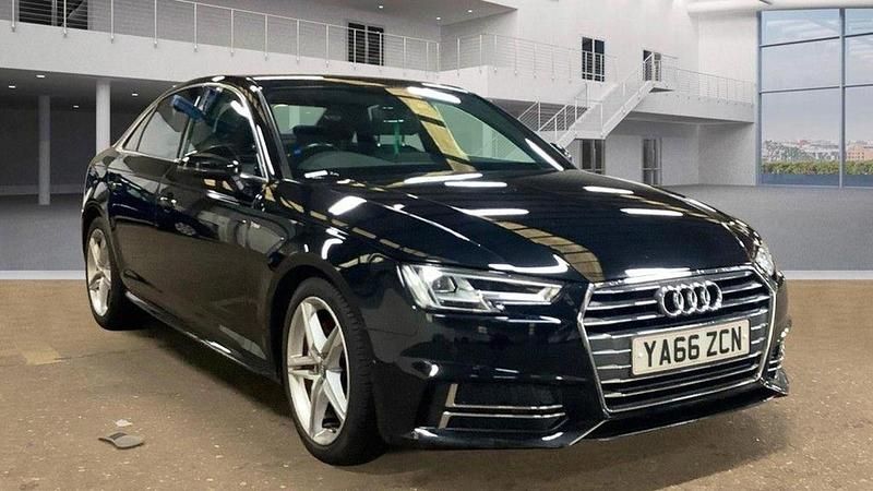 Black Used 2017 Audi A4 S-Line Sedan | £11,495 (Fair price) - Image 1/2