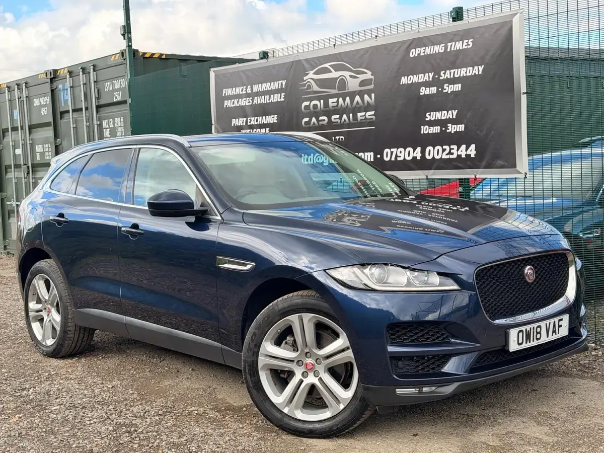 Used Jaguar F-Pace S 300 HP (220 kW) 2018 Blue SUV