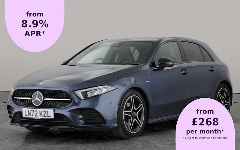 Blue Used 2022 Mercedes A180 Executive Hatchback | £18,875 (Fair price) - Image 1/3