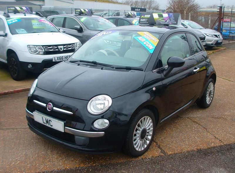 Used Fiat 500 Lounge 69 HP (50 kW) 2014 Black Hatchback